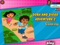                                                                     Dora and Diego Adventure Coloring 2 קחשמ