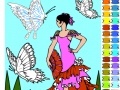                                                                     Dancer With Butterflies Coloring קחשמ