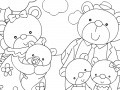                                                                     Bear Family: Coloring קחשמ
