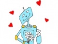                                                                     Robots in love coloring קחשמ
