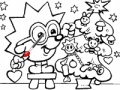                                                                     Coloring: Christmas tree hedgehog קחשמ