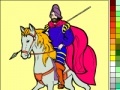                                                                     Coloring: Knight on horseback קחשמ