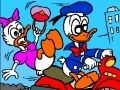                                                                     Donald Duck on a motorcycle קחשמ