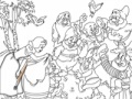                                                                     Snow White with Dwarfs Online Coloring קחשמ