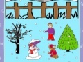                                                                     Snow man and winter night coloring קחשמ