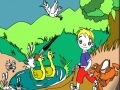                                                                     A Walk in The Park. Online coloring page קחשמ