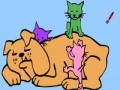                                                                     Dog and cat coloring game קחשמ